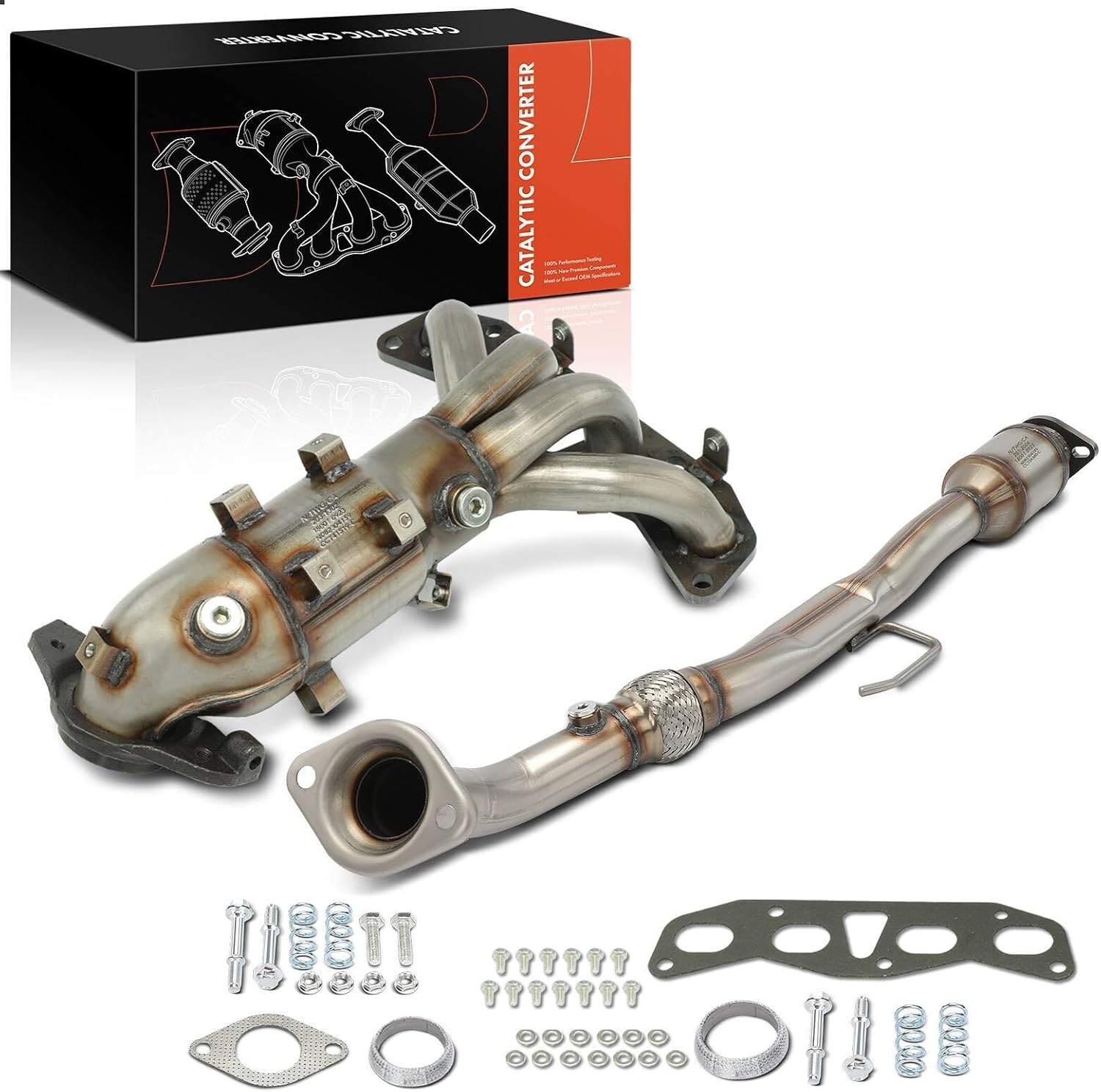 Replacement Parts for New 2Pcs Front and Rear Catalytic Converter for Nissan Altima 2002-2006 L4 2.5L Mod-AP88P-31743