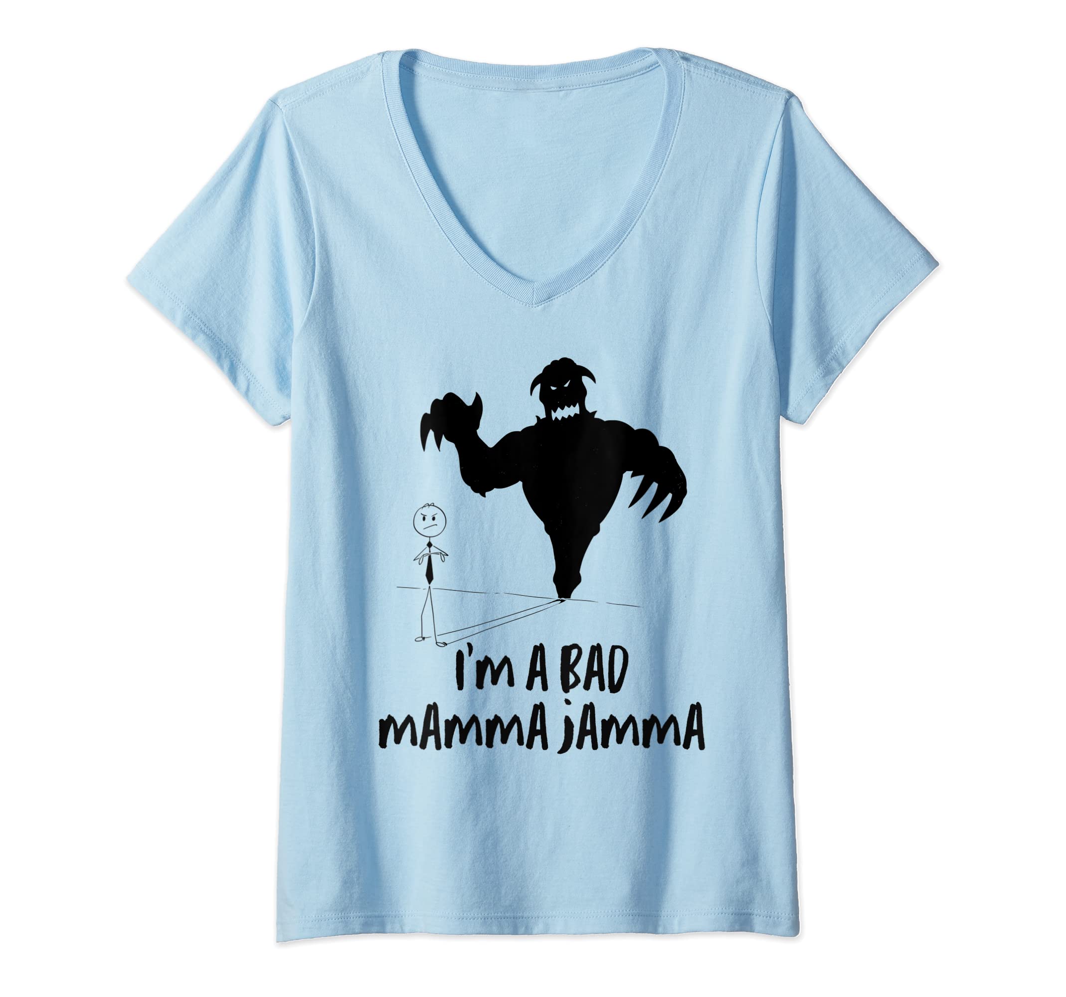 Womens Funny Meme Themed I'm a Bad Mamma ...