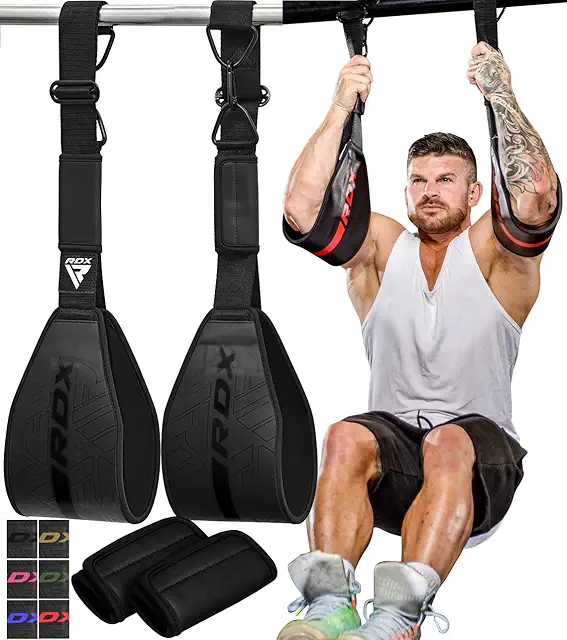 Sangle Abdos RDX Fitness - Double Sangle d'Anneaux ABS pour Entraînement Abdominal