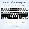 NovStrap Apple MacBook Pro 14 inç M5 Pro M5 Max A3434 A3426 A3427 ile Uyumlu Türkçe Q Siyah Klavye Koruyucu Kılıf