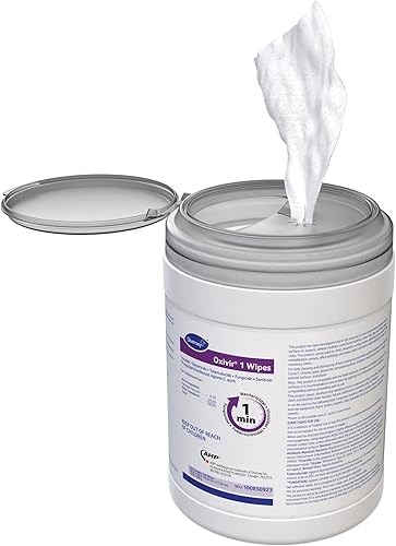 Miniatura 3 de Diversey - Oxivir 1 toallitas de limpieza desinfectantes listas para usar (100850923) - Tamaño de 6 x 7 pulgadas - 160 unidades (paquete de 12 botes)