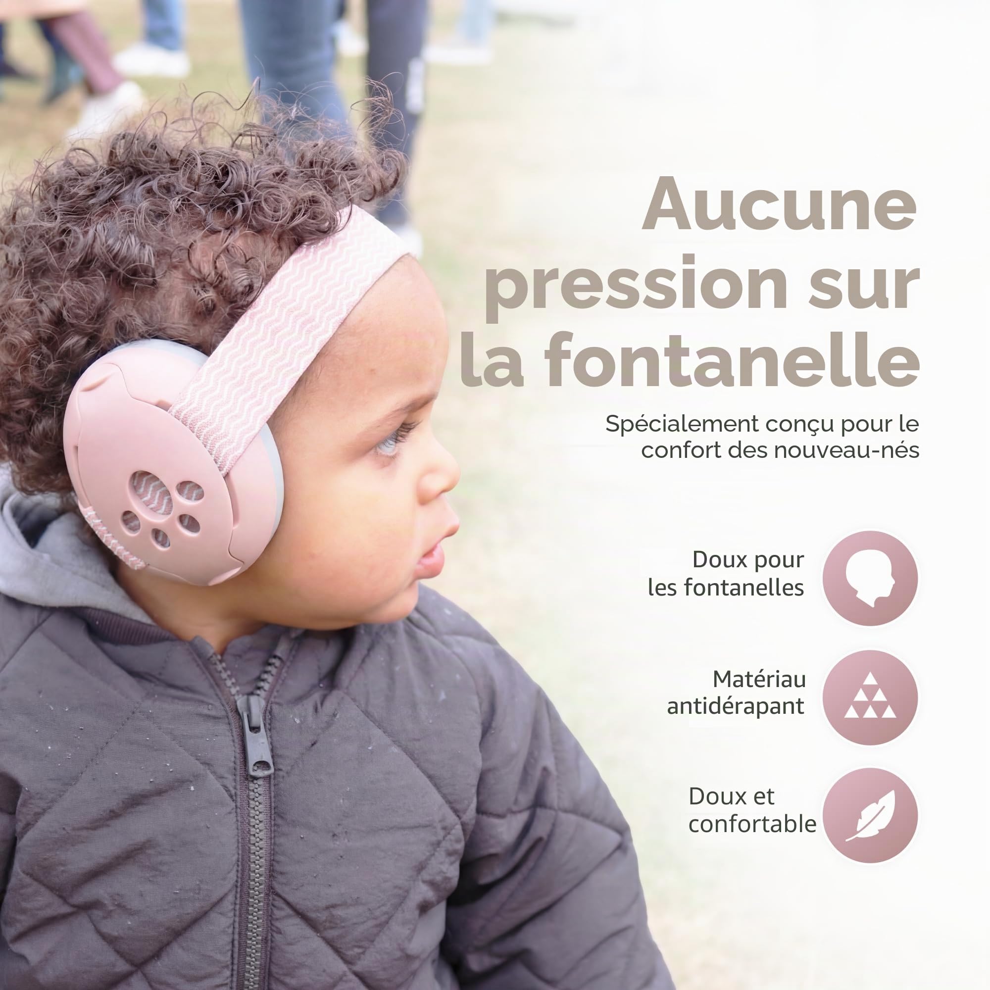ZAZU Lot de serre-tête et bandeau de protection auditive pour enfants - Protection contre le bruit pour bébés et tout-petits de 0 à 48 mois - Doux, réglable et personnalisable - Différentes couleurs