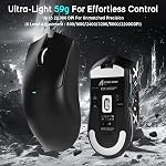 ATTACK SHARK × MAMBASNAKE X60 HE Mechanical Wireless Gaming Keyboard and X11 Mouse Combo,Magnetic Switch,8K Polling Rate,Hall Effect,Rapid Trigger,PAW3311 Optical Sensor,22K DPI,Lightweight-Black