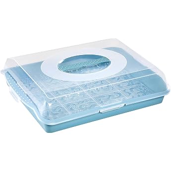 keeeper 45 x 35 x 11 cm Marco Nordic Blue Party Butler with Cake Board for Sandwich Cake Muffin