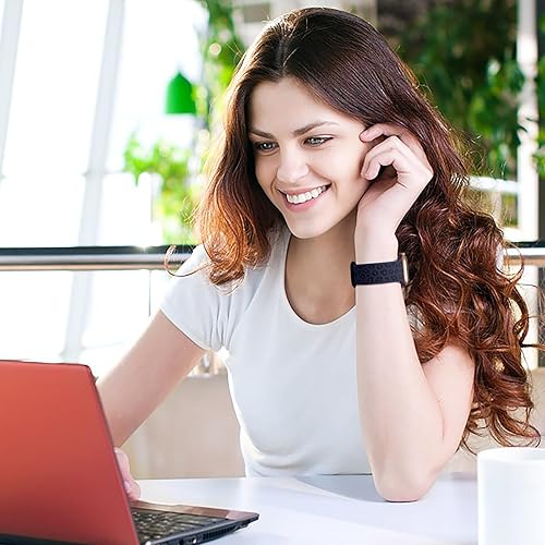 Miniatura 6 de CreateGreat Correas de dos tonos grabadas de leopardo compatibles con Apple Watch Band de 1.61, 1.57, 1.49, 1.77, 1.73 y 1.65 pulgadas para mujer,