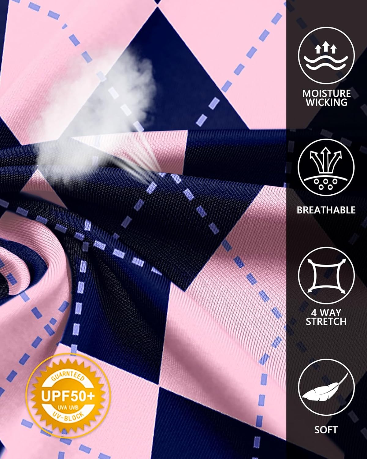 WOWENY Tennis Dress Polo Buttons Golf Dresses with Built in Shorts and Pockets Ruffle Sleeveless Athletic Workout Dress - Image 6