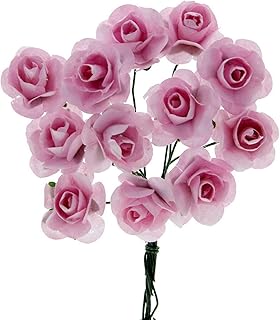 STEFANAZZI 144 Pezzi Piccole Rose di Carta Artificiali per bomboniere Matrimonio cresima Comunione Battesimo Compleanno Decorazioni per sacchettini e scatoline