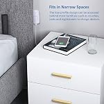 USB Chargeur mural, Pofesun Slim Flat Adaptateur d'alimentation double port Chargeur mural rapide avec prise pliable, Brique de charge pour iPhone 16 15 14 13 12 11 Pro Max,Samsung Galaxy S25 S24 Remarque 20,LG