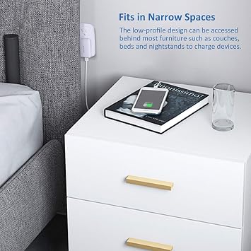 Slim Wall Charger,15W Dual Port Flat USB Wall Plug,2-Port USB-A Foldable Flat Charging Block,Portable Low Profile Power Cube Charger Box for iPhone 16 15 14 13 12 11 Pro Max 6 6S 7 8 Plus,iPad,Samsung