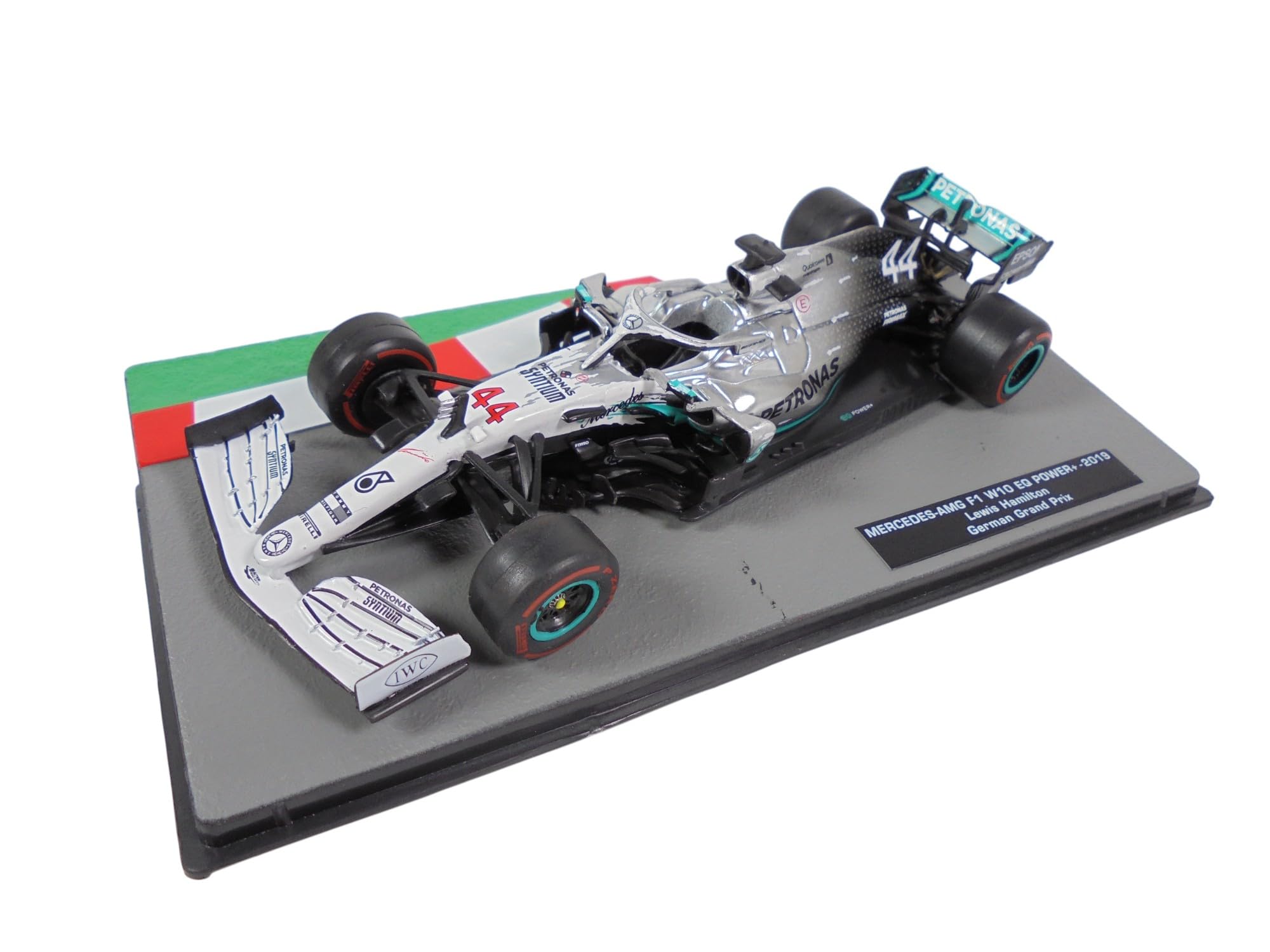 OPO 10 - Formula 1 Car 1:43 compatible with Mercedes-MG F1 W10 EQ Power 2019 Lewis Hamilton German GP - FD1000