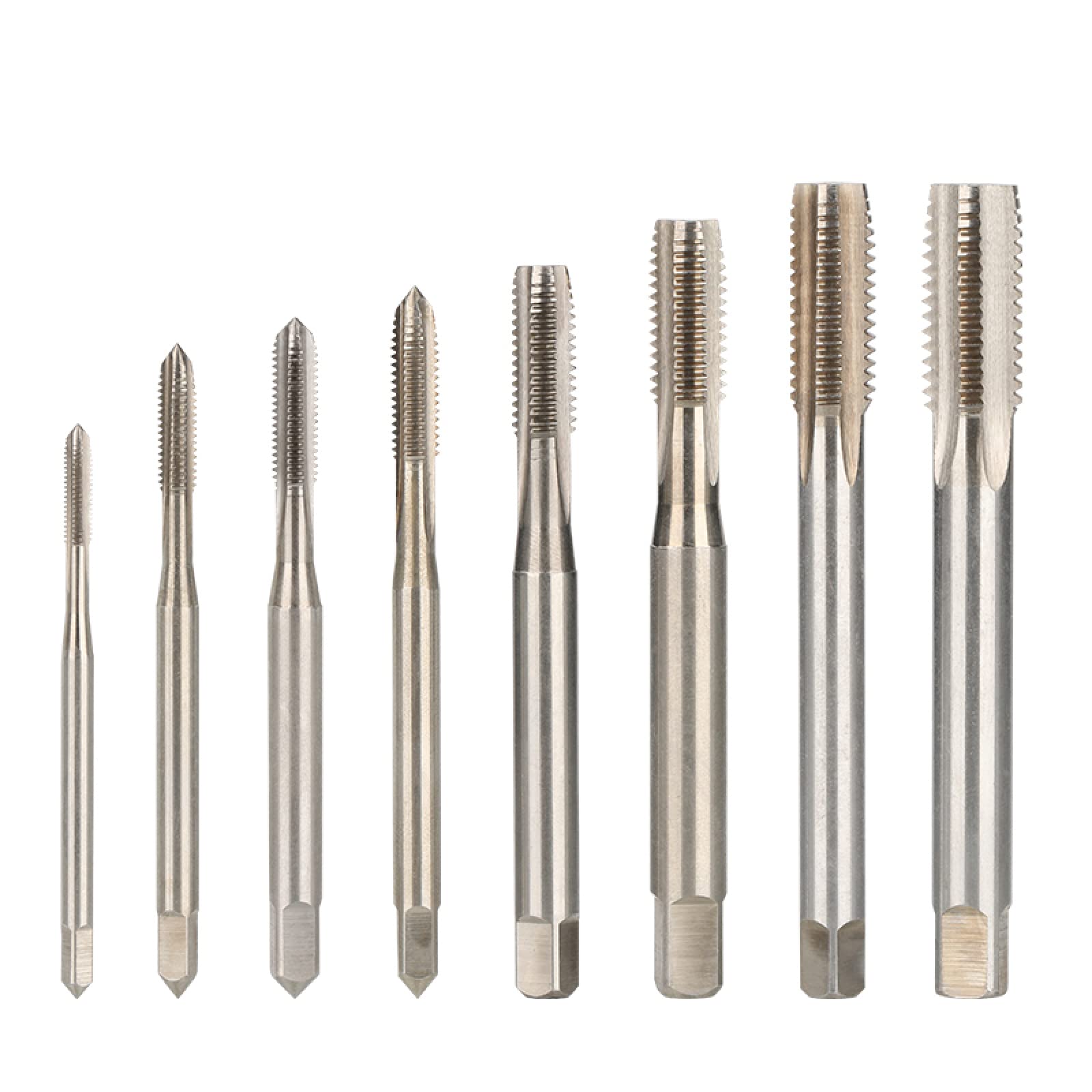 Wiertło z gwintem metrycznym, gwintownik metryczny DIN371, mini gwintownik maszynowy, rowek prosty, otwór na śrubę metalową, wiertło ręczne, M8 x 1,25 mm