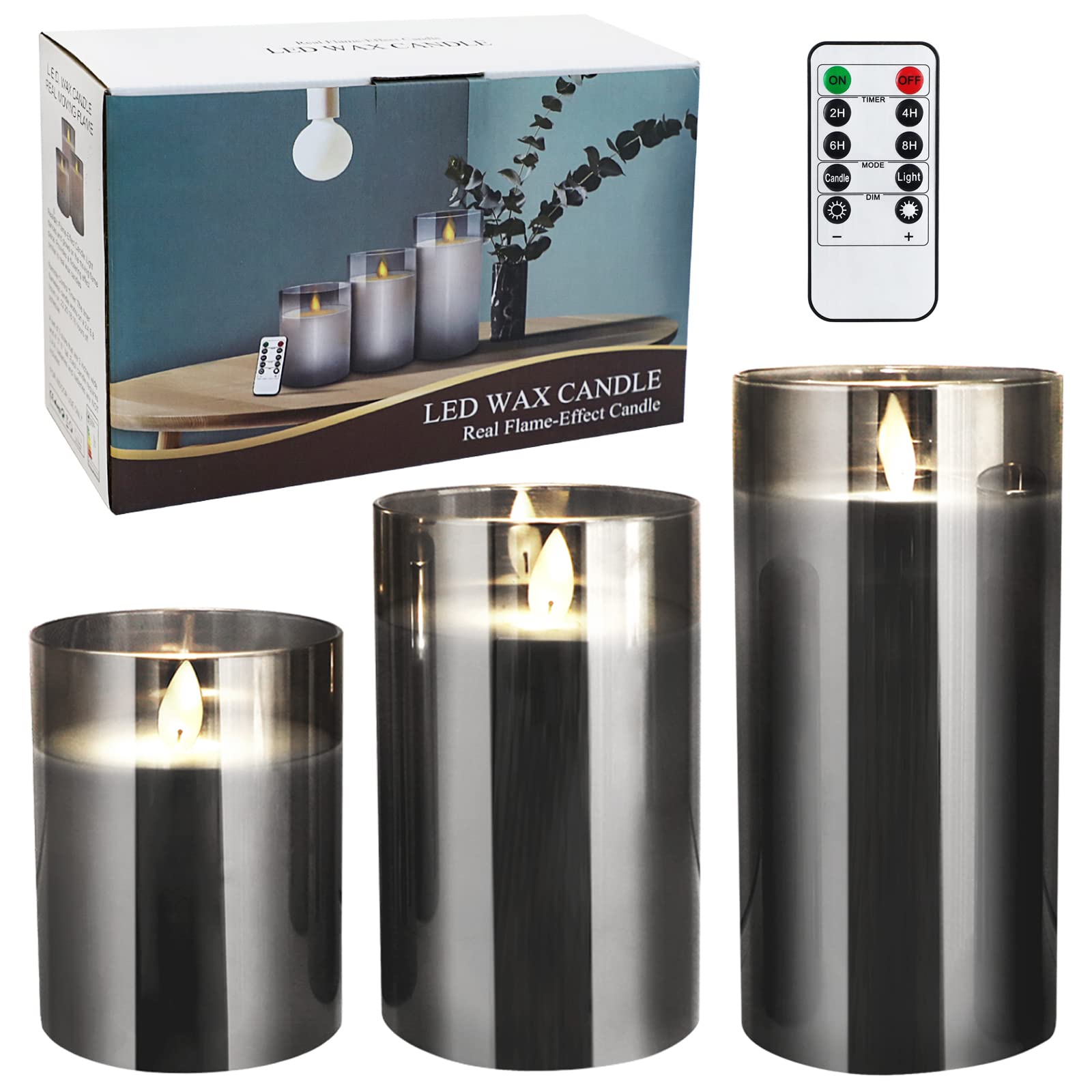 12x Candele A LED, Set Di Candeline In Cera Vera Senza Fiamma, Luce - Foto 13