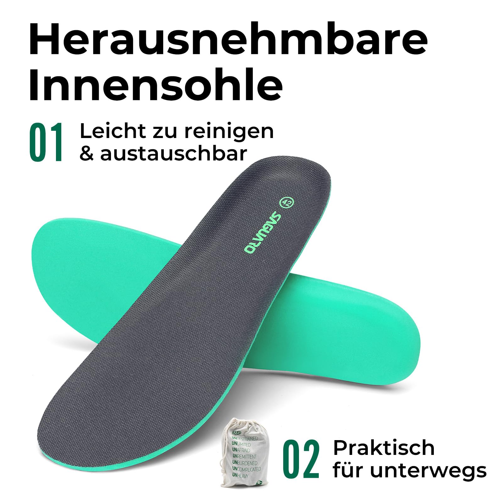 SAGUARO Barfußschuhe Herren Damen Minimalistische Barefoot Sneaker mit Breiter Zehenbox für Alltag,Training,Walking,Reisen Gr.36-48