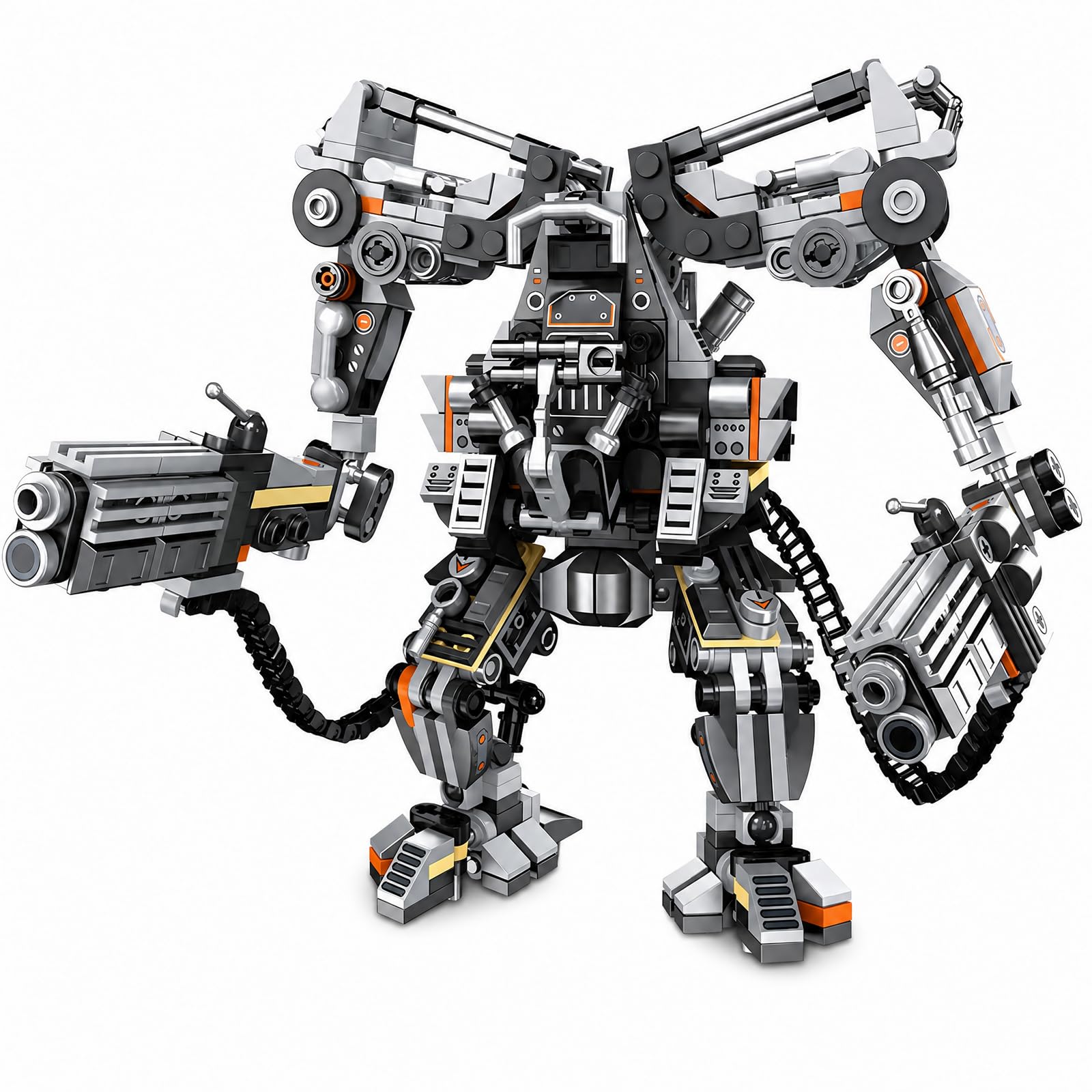 Menbis Narwhals Sci-Fi Mecha MOC Building Blocks Set - 684 PCS