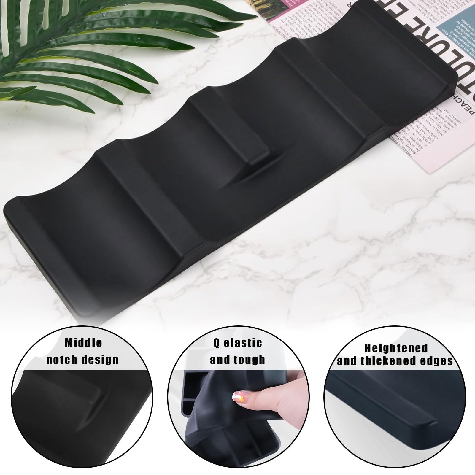 Range Bouteilles Empilable Silicone Pour Réfrigérateur – Porte-Bouteilles 10 Emplacements Vin, Eau, Canettes – Noir Rangement Bouteilles Frigo