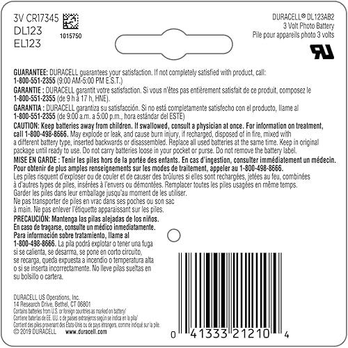 Miniatura 2 de Duracell - Pilas de litio 123 de alta potencia