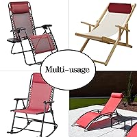 Vista 13 de Ostlttyn Zero Gravity - Almohada de repuesto para silla, color negro, 14.3 x 6.7 x 2.3 pulgadas, relleno de espuma, estilo moderno, soporte