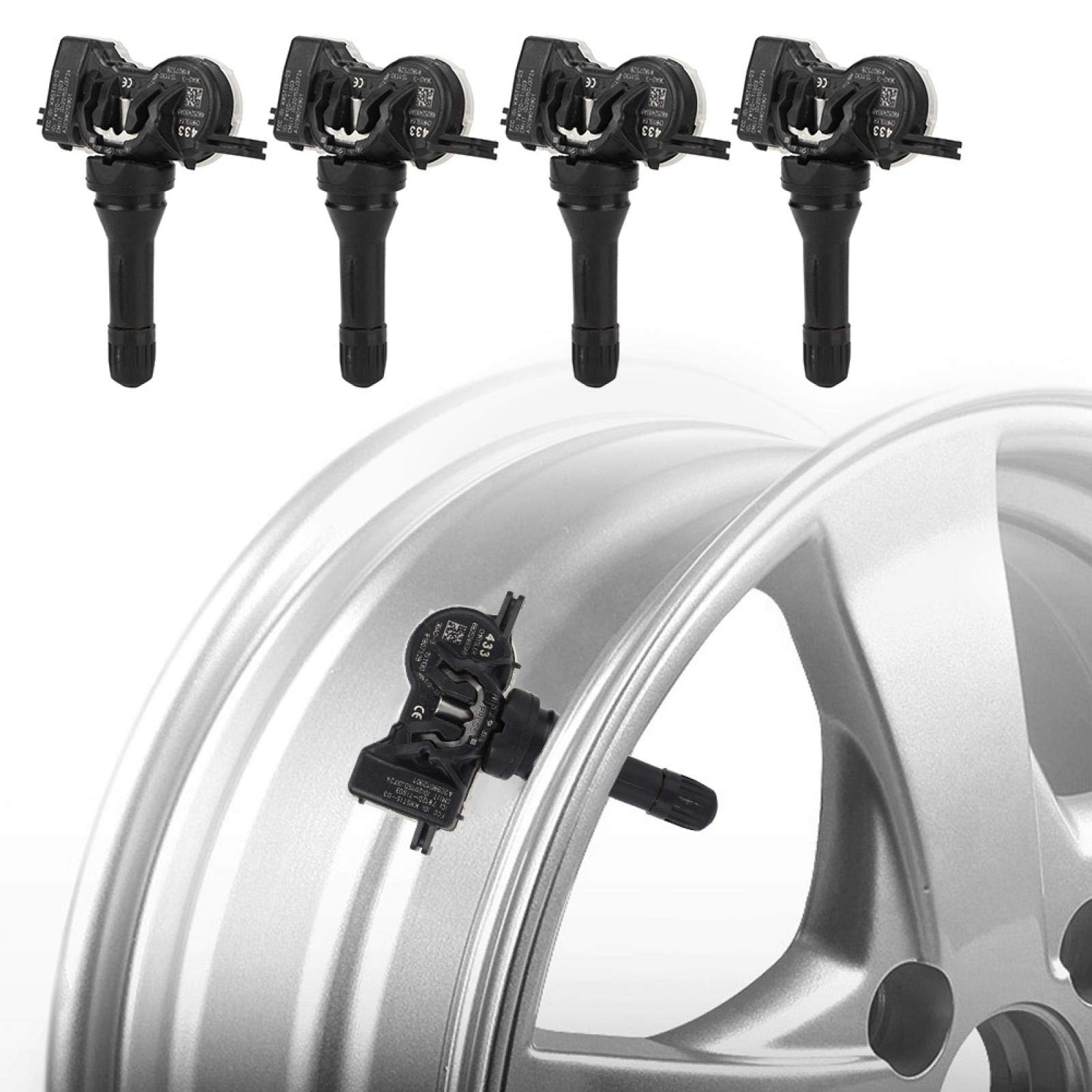Sensore pressione pneumatici Gorgeri ABS - Sensore di monitoraggio pressione pneumatici TPMS 4 pezzi 68252493AB Adatto a Renegade
