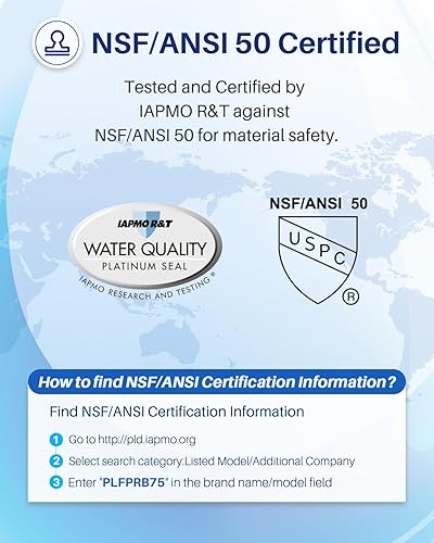 Miniatura 3 de POOLPURE Filtro de spa PRB75 reemplaza a Rainbow RTL-75, productos moldeados personalizados 25390, Pleatco PRB75, Unicel C-4975, Pentair R173435,