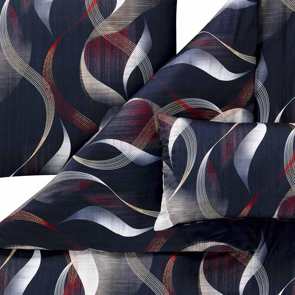 ESTELLA Bettwäsche Nick Indigo Mako Satin 135x200 cm