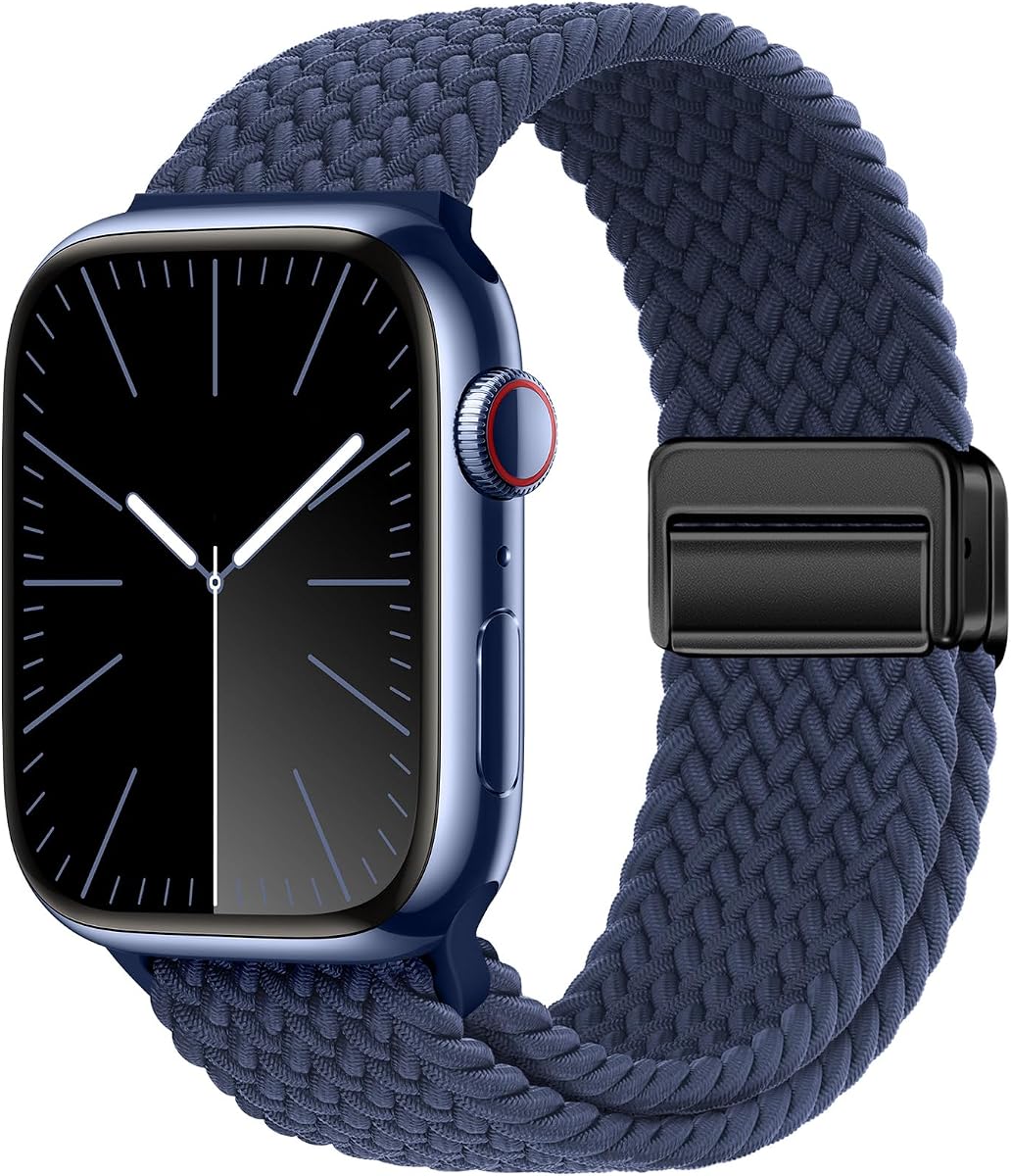 Magnetic Braided Sport Loop Compatible with Apple Watch Bands for Women Men