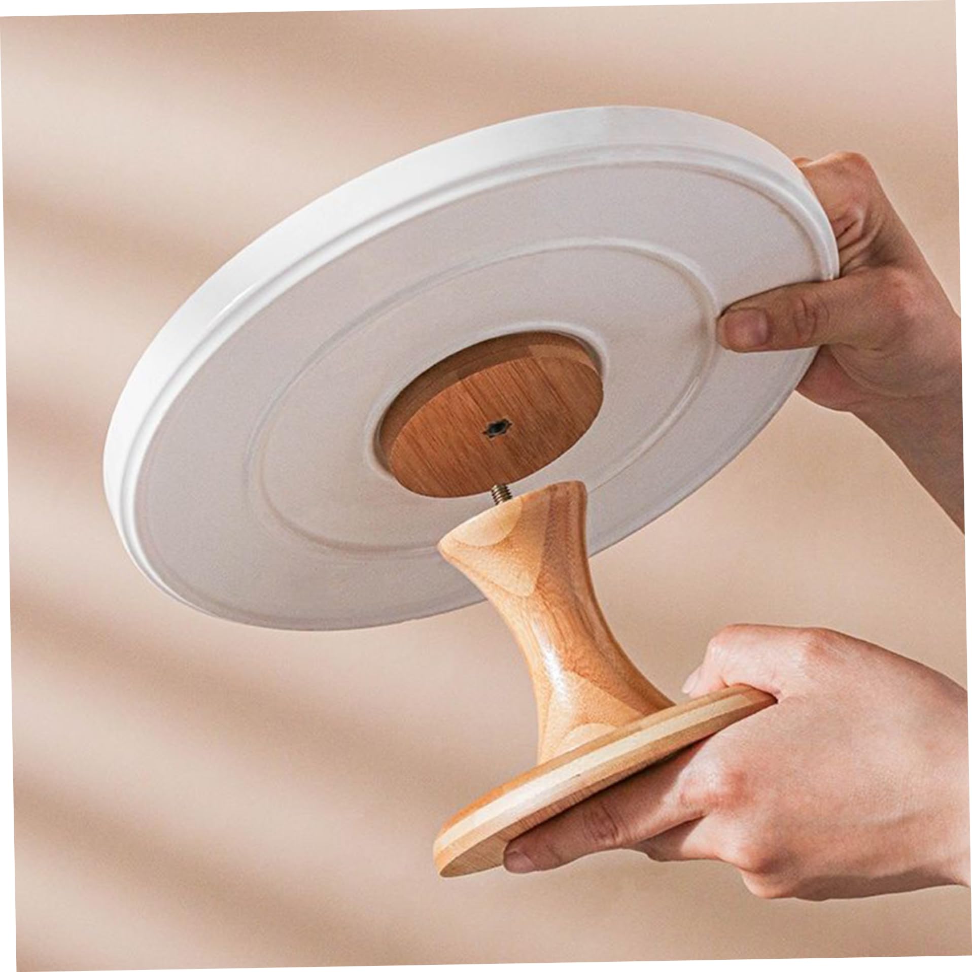 Soporte para pasteles de 8 pulgadas con tapa de vidrio transparente Cúpula para pasteles desmontable Soporte multifuncional para exhibición y almacenamiento de frutas, postres y fiestas.