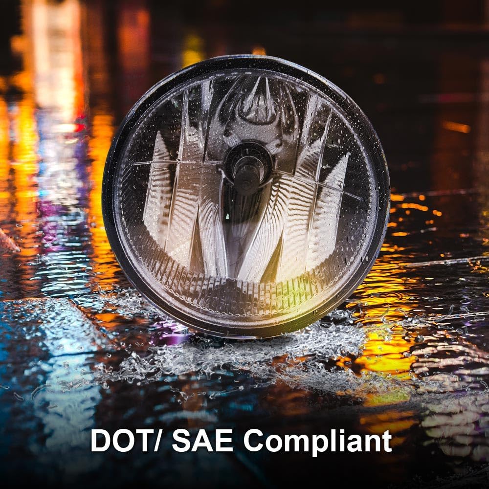 PIT66 Front Bumper Fog Lights w/Bulbs Compatible with Ford F150 2011-2014/Fit Lincoln Mark 2011-2014,Fog Lamps Assembly Halogen Clear Lens