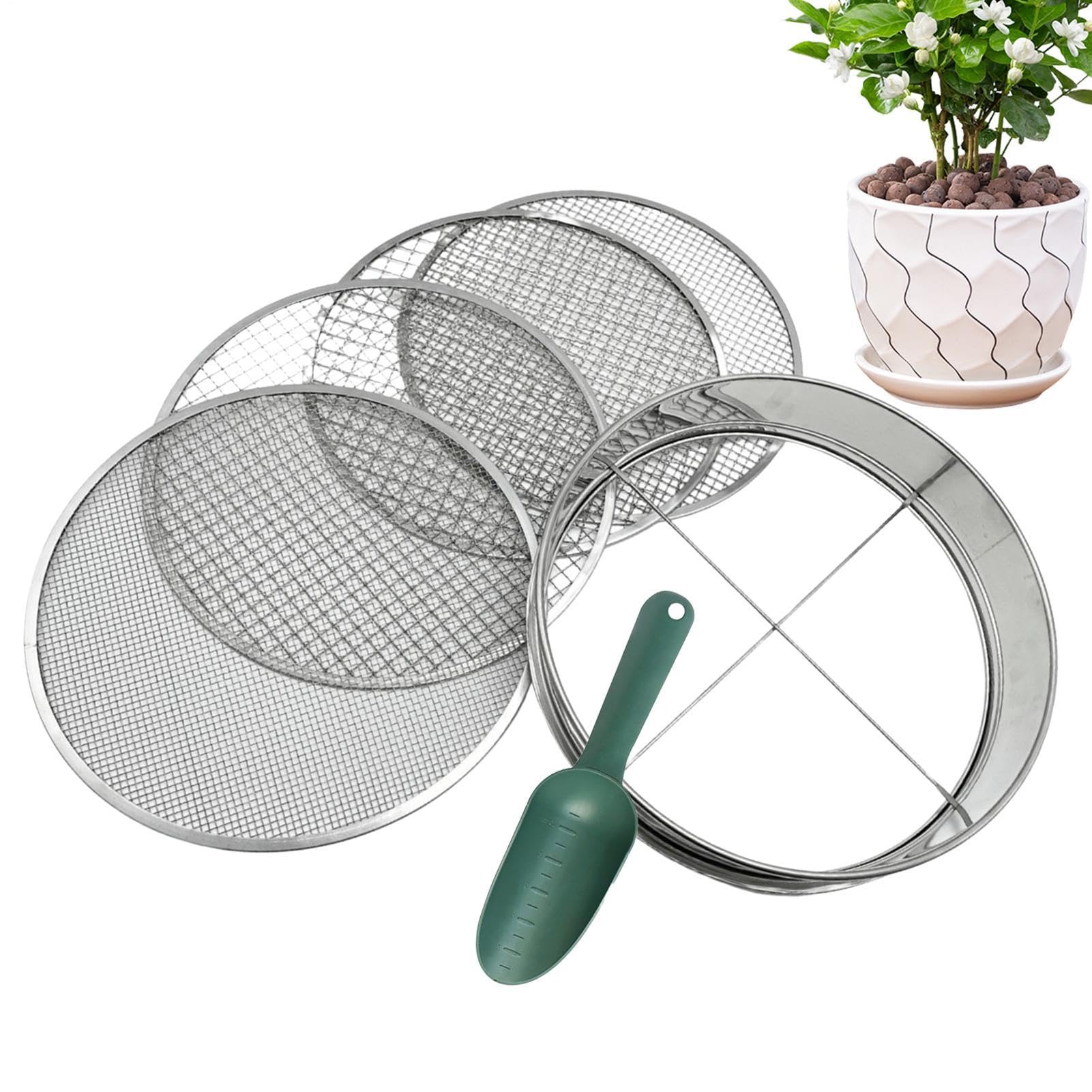 Tamizador De Compost Fácil Instalación Liberación Rápida Criba de Jardín
