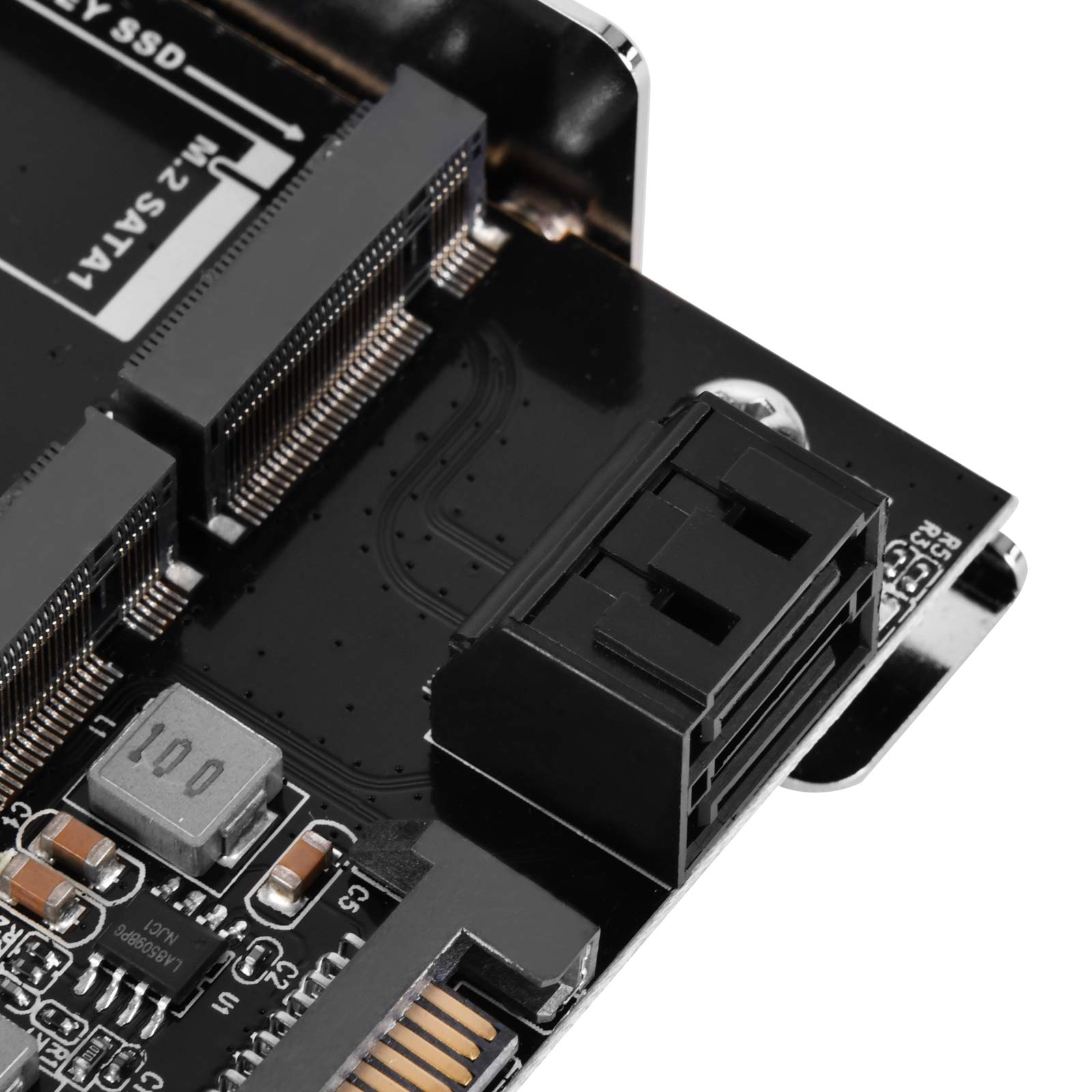 SilverStone SST-SDP12-3.5 Zoll für 2x M.2 SATA und 1x M.2 NVMe SSD Mounting Adapter Bracket
