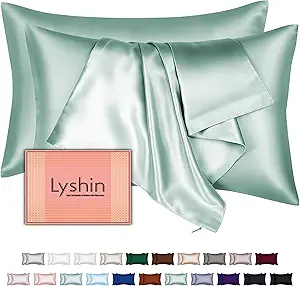 Mulberry Silk Pillow Cases 2 Pack Queen Size 20x30 Inches with Hidden Zipper, Ultra Smooth and Soft Breathable Cooling Silk Satin Pillowcase Set of 2, Better for Hair and Skin, Gifts for Women Men