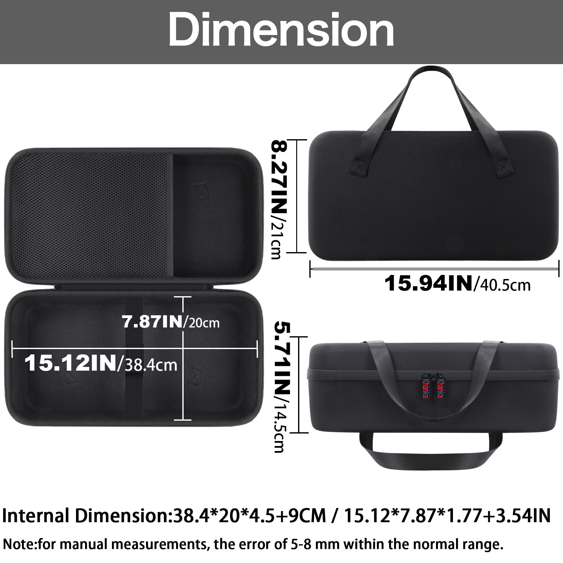 Khanka Harte Reisetasche für HP OfficeJet 250 All-in-One tragbare Drucker