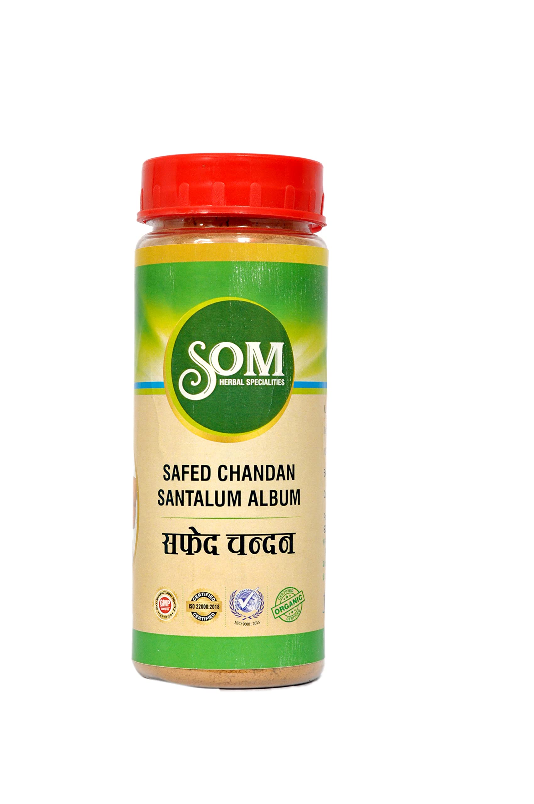 SOM HERBAL SPECIALITIES Face Pack (Greenish Brown, 100g) (Safed Chandan)