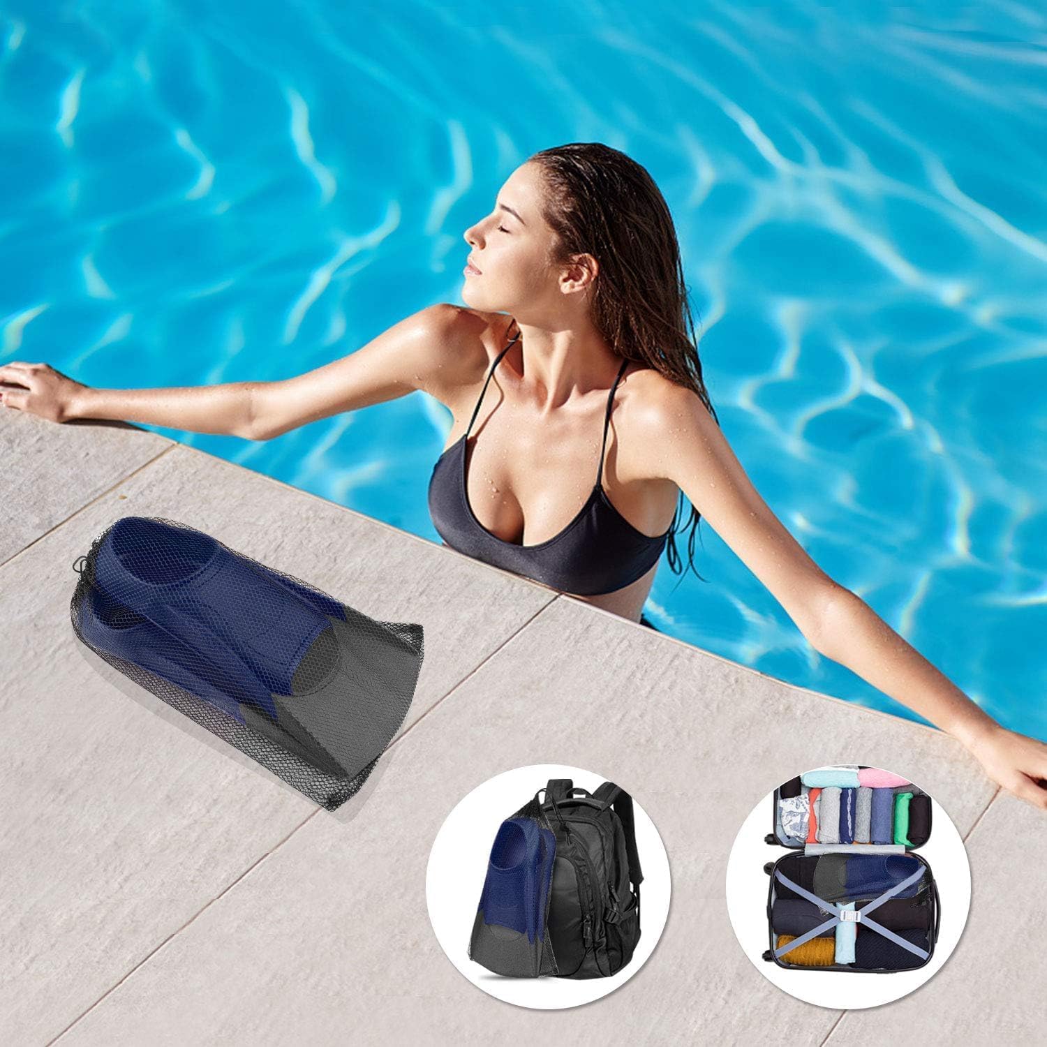 Gintenco Aletas de Buceo, Aletas de Snorkel para Hombres y Mujeres,Freediving y Pesca submarina, Unisex Adulto