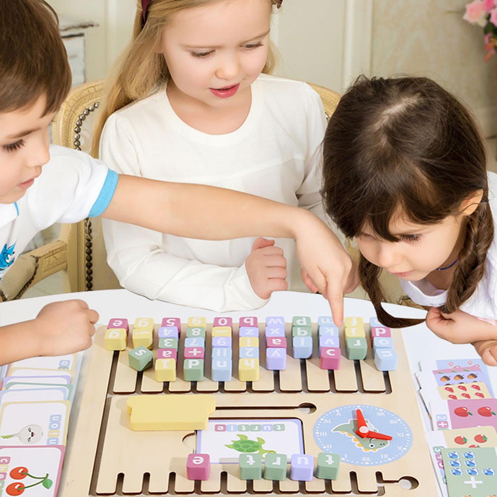 KUKUTrue® Montessori Toy 3 4 5 6 7 Years, Educational Toys 3+ Year Olds, Alphabet Learning Board, Wooden Alphabet Puzzle - Image 3