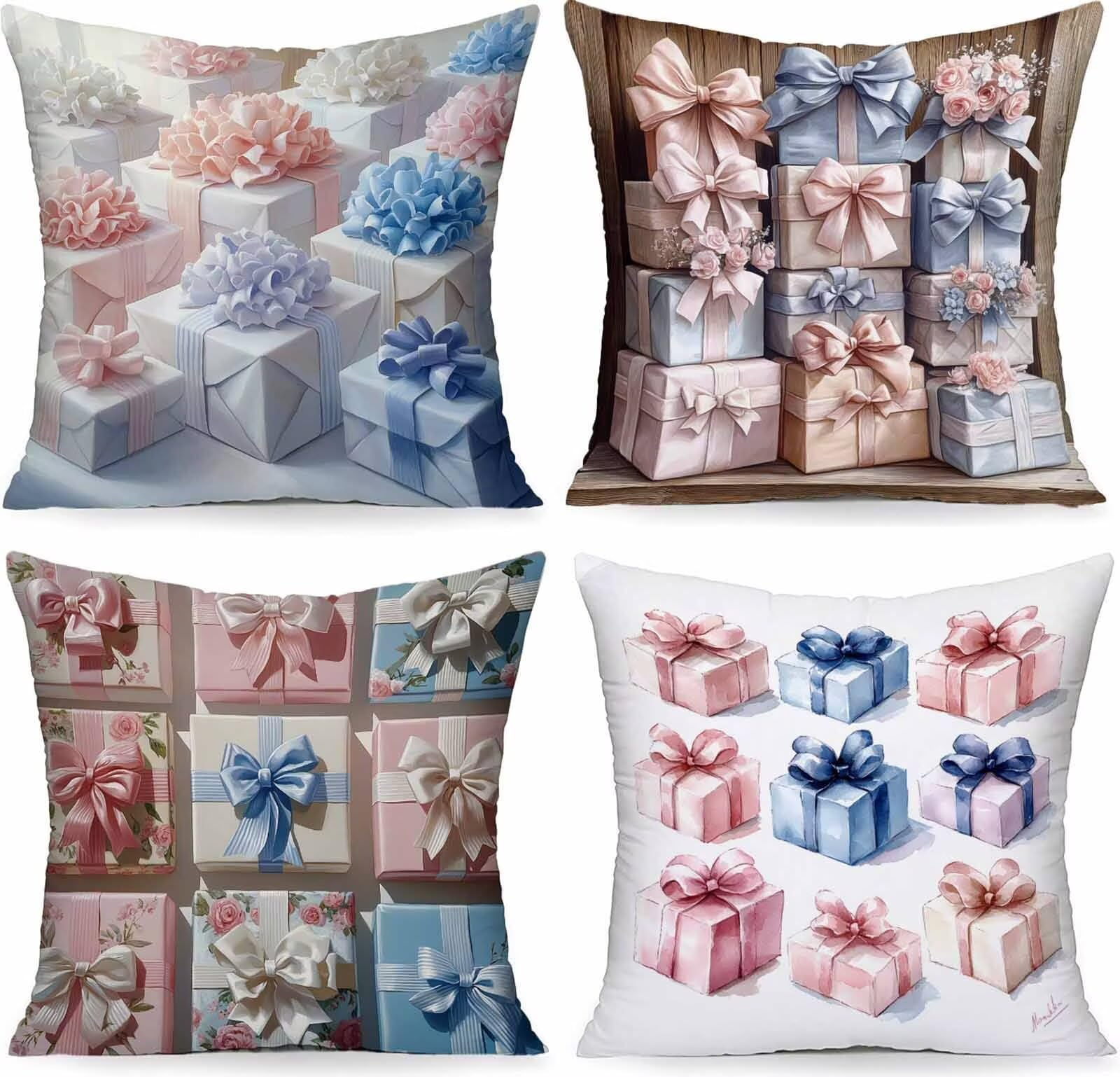 Coussin canapé 55x55 imperméable fini les taches sur les motifs de fleurs