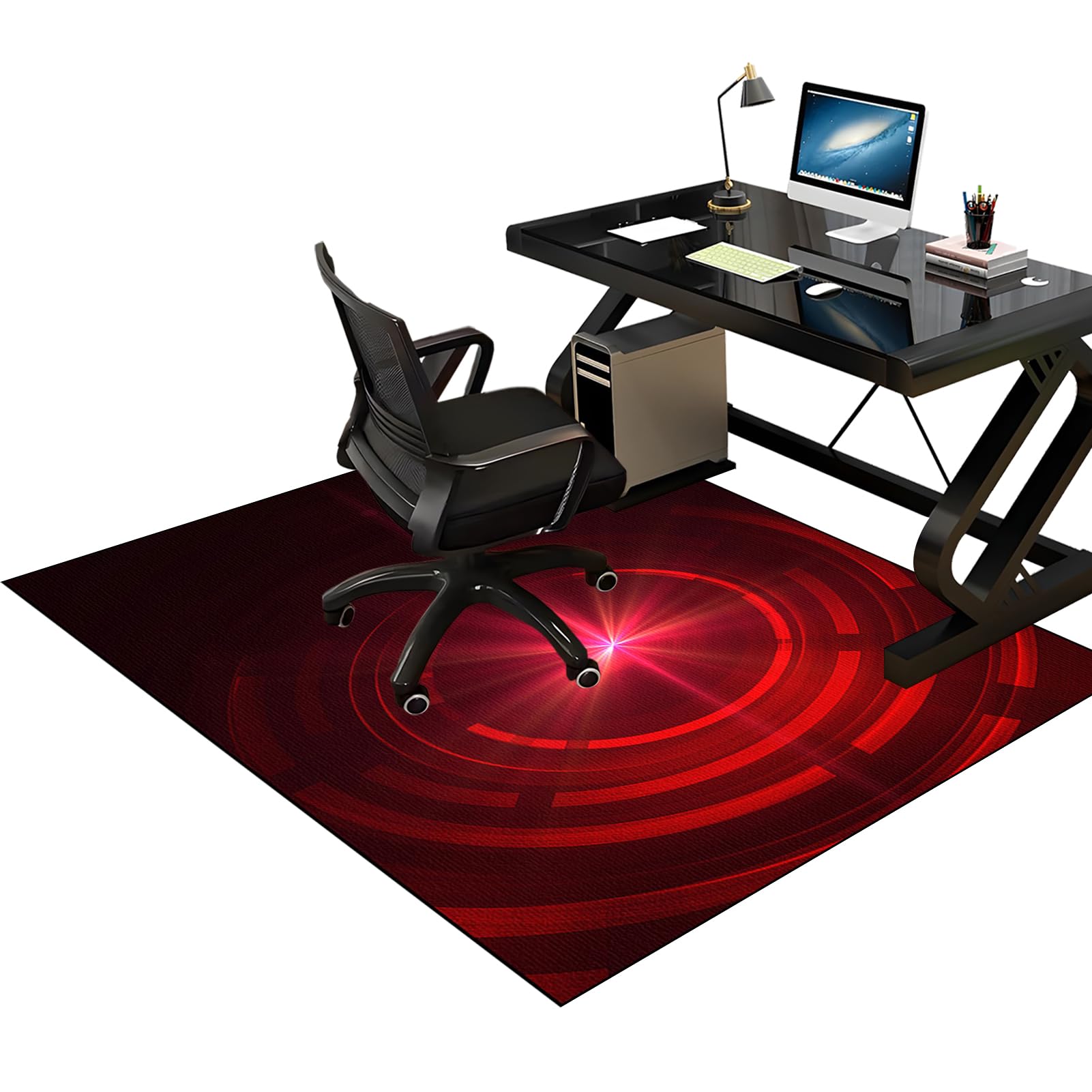 Desk Chair Mat for Carpeted Floors Office Chair Mat for Hardwood Floor Gaming Chair Mat 180 x 230 cm Office Floor Protector Mat for Desk Chair Easy Glide Computer Chair Mat for Wood Tile Floors