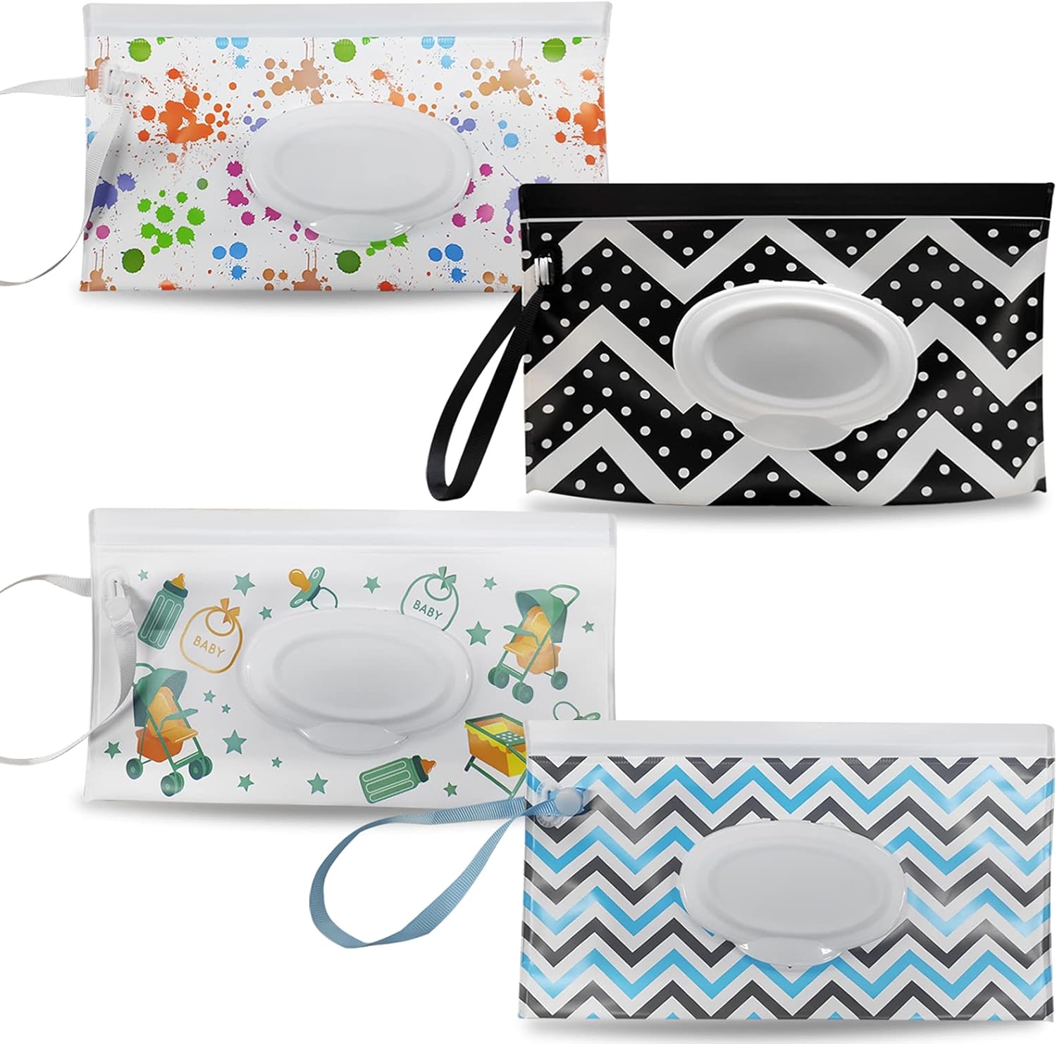 Baby Wipe Dispenser,Portable Refillable Wipe Holder,Baby Wipes