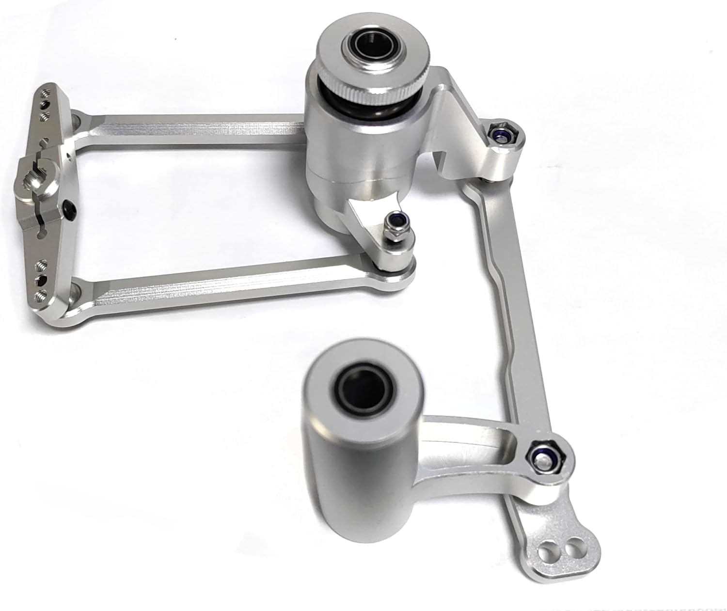 CNC Alu7075 Servo Steering Bell Crank Kit for Losi DBXL E2.0 1/5 (Silver)