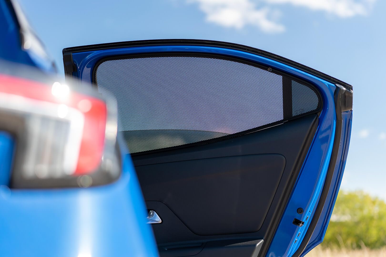 CAR SHADES Set (Porte Laterali Posteriori) Compatibile con Opel Mokka 5-Porte 2020- (2-Parti) Tendine Parasole su Misura