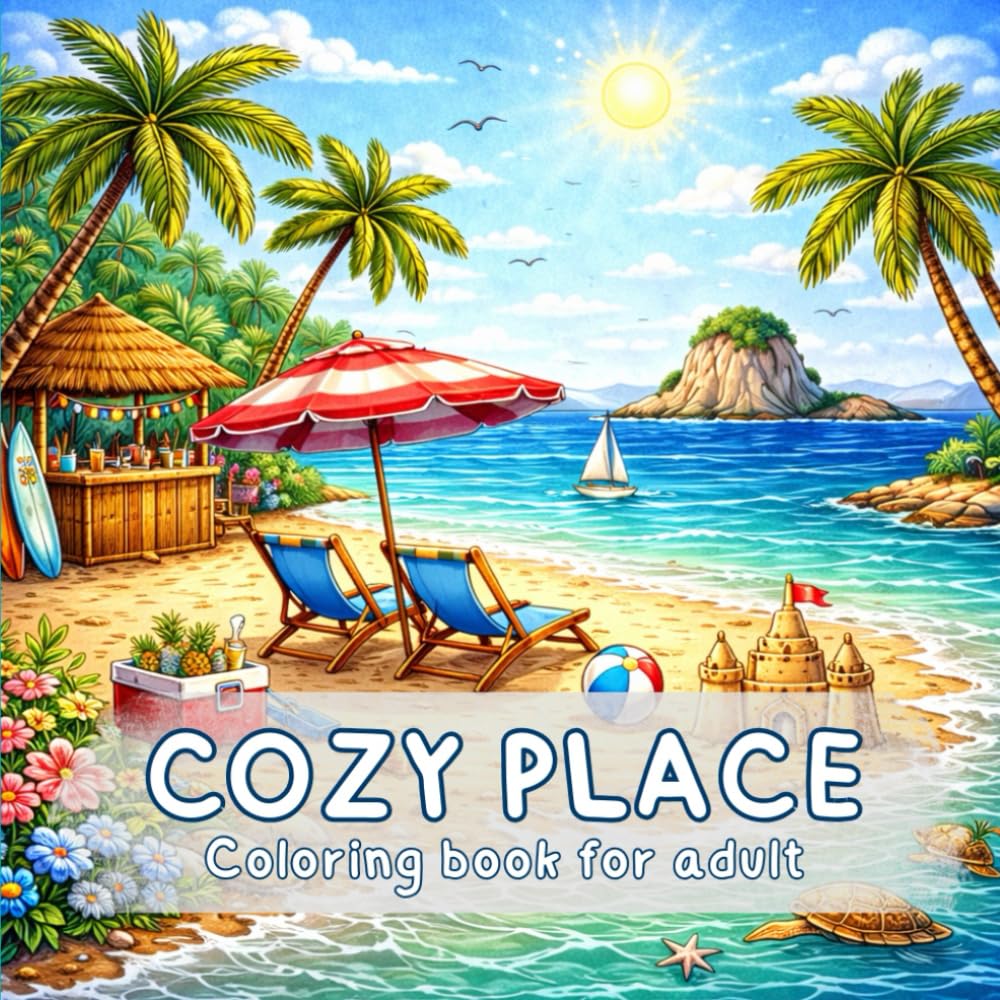Cozy Place: A Coloring Book for Adults & Teens