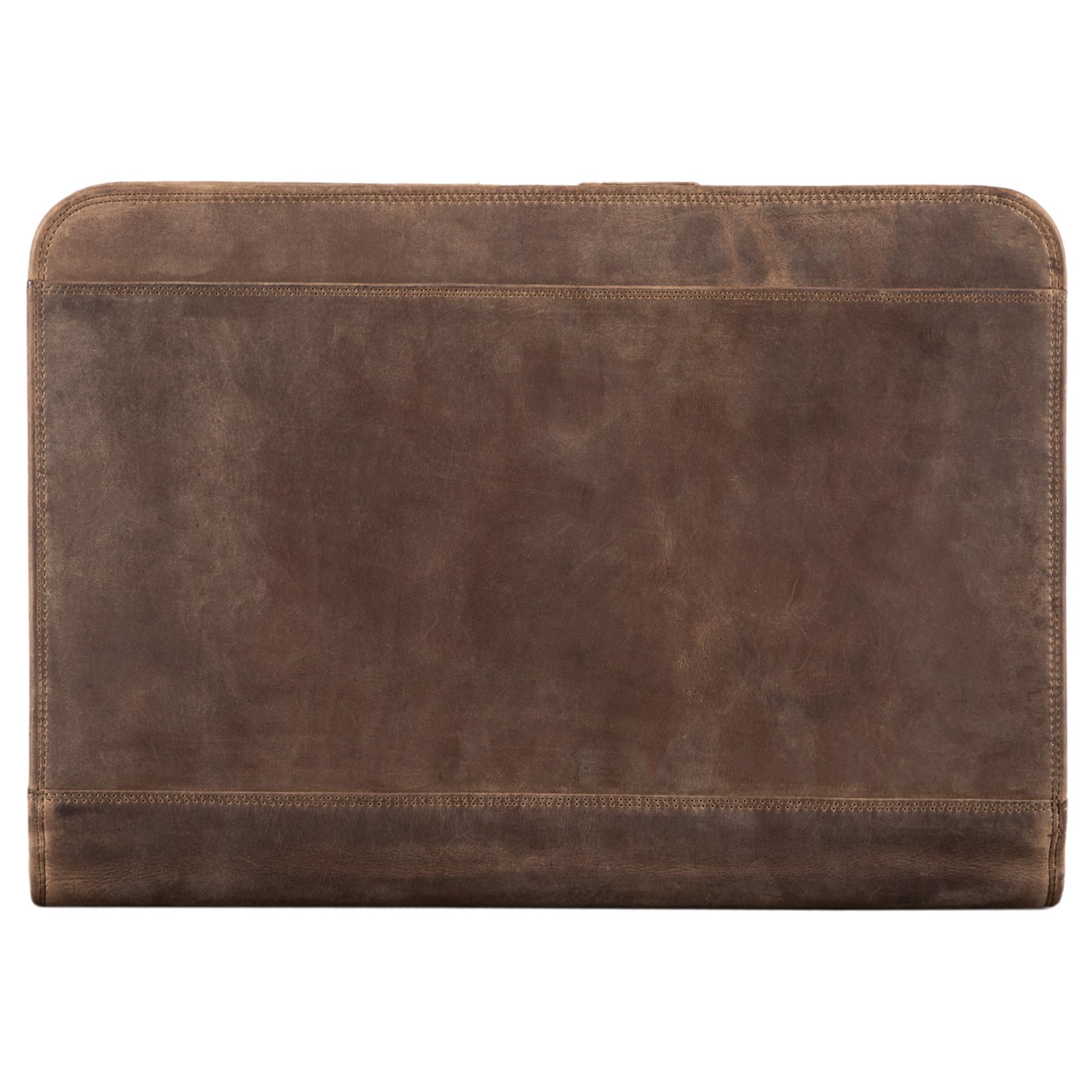 STILORD Elton Conférencier A4 Cuir Véritable Vintage Porte-Documents Housse pour MacBook 13,3 Pouces Marron