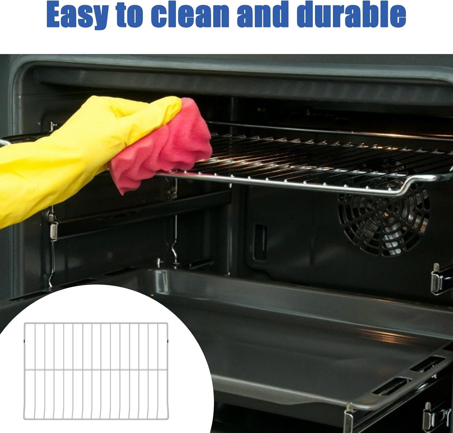 UPGRADED DG75-01001C Range Oven Rack for Ranges Samsung Oven Accessories NE63A6511SS NX60A6511SS DG75-01001A, 304 Stainless Steel Oven Rack 1Pcs