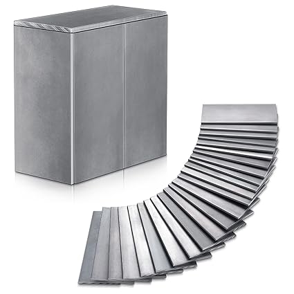 24 Pcs Welding Coupons 2 x 4 Inch Mild Steel Welding Kit 11 Gauge Mild Steel Plate Welding Accessories Welding Plate Welding Practice and Training for MIG, TIG, Stick, Arc, Gas and Brazing