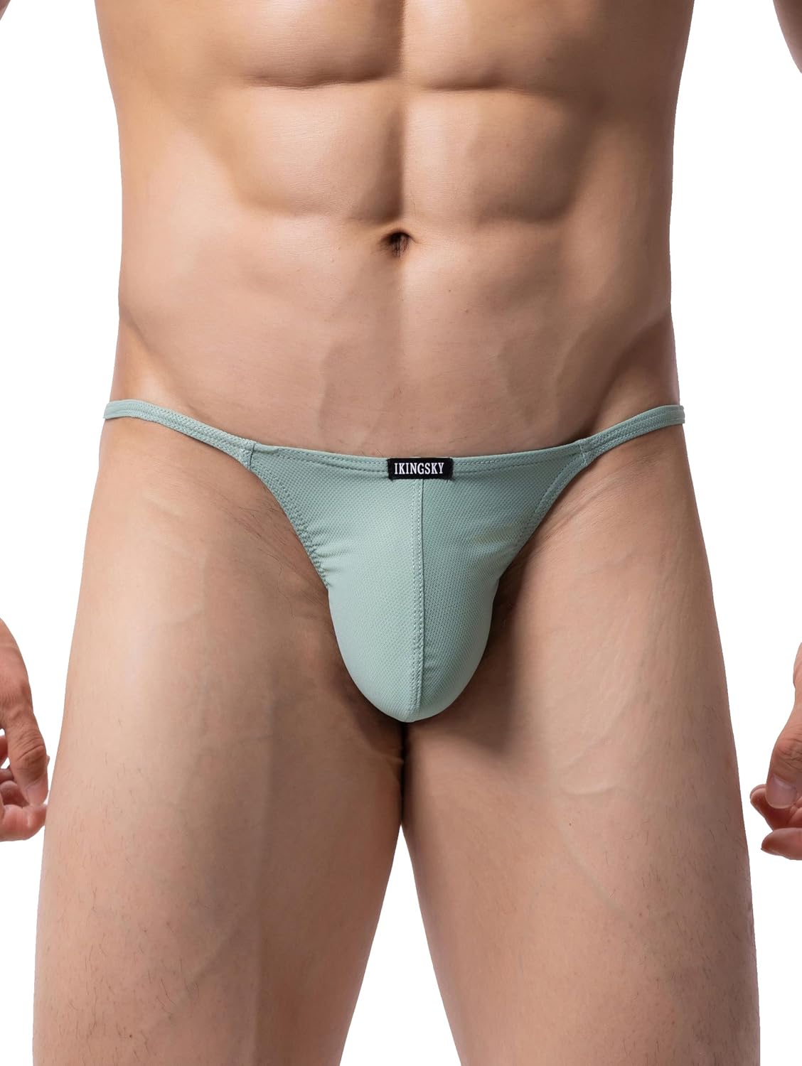 iKingsky Men's G-string Underwear Soft Y-Back Panties Breathable Bulge Thong Underpanties for Men - Image 6