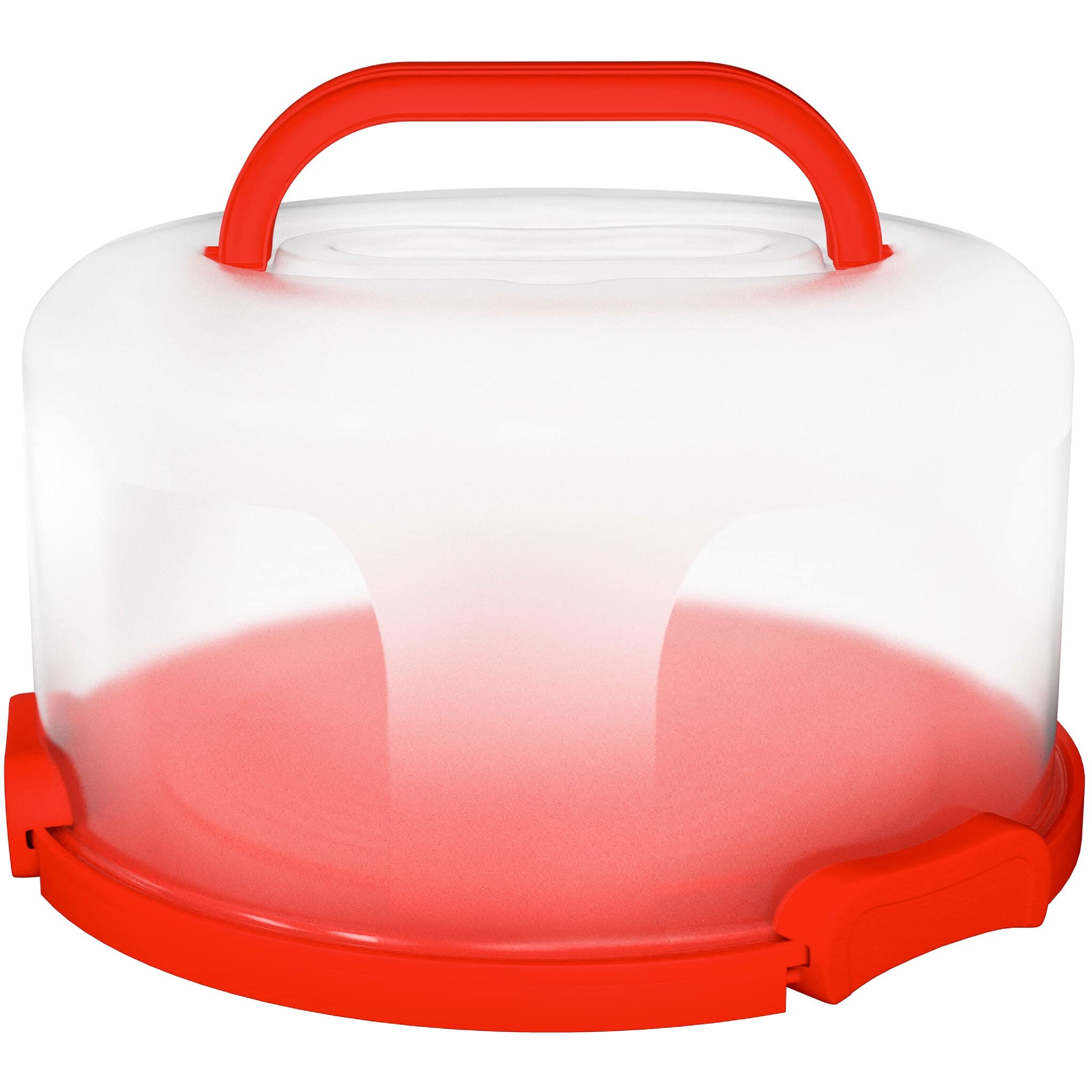 Buy Flixeno Large Sturdy Red Round Cake Carrier Holder Up to 10 inch