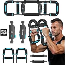 Twister Arm Trainer for Men, Chest Workout Equipment 5-Level Adjustable 40-130lb with Ergonomic 27 Targets Biceps/Clip/Thigh, Portable Exerciser for Home Gym Travel Fitness