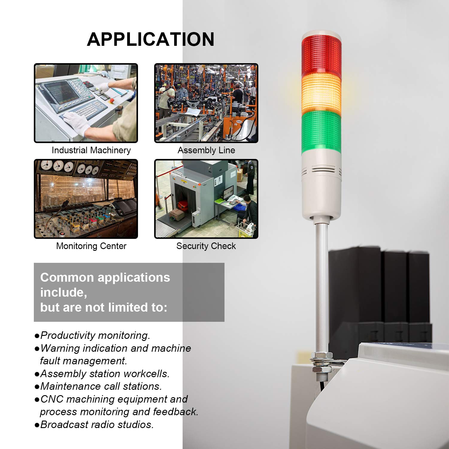 Snapklik.com : LUBAN Tower Stack Lights, Industrial Warning Signal ...