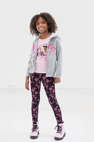 Miniatura 2 de Barbie Conjunto de 3 piezas con capucha de forro polar con cremallera y leggings Fl2271342Br Conjunto coordinado para niñas
