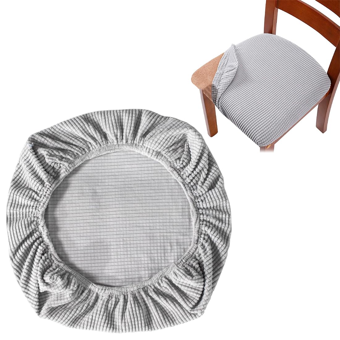 CULEO 1 pieza de protector de cojín para silla de escritorio de oficina, funda para silla giratoria de oficina, funda elástica para asiento de silla de oficina, funda para mesa y silla