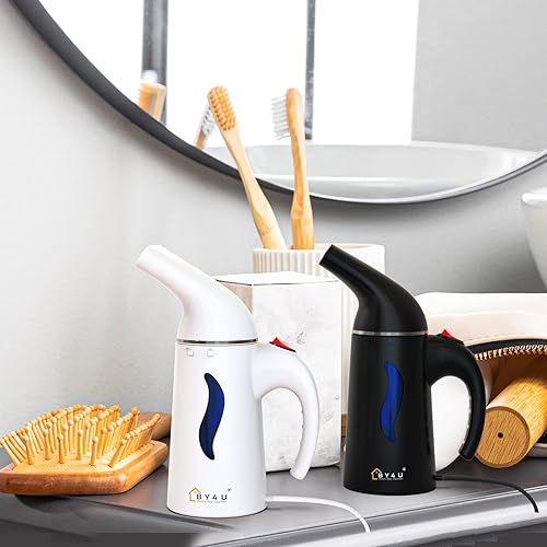 Miniatura 6 de Vaporizador de tamaño de viaje para ropa, vaporizador de ropa de mano para sombrero, 1 libra ligeramente, calentamiento rápido de 40 segundos, cable